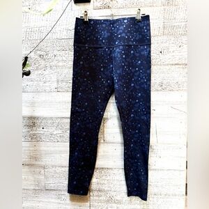Knix | Hitouch High-Rise Ankle Leggings - L, Blue Patterned